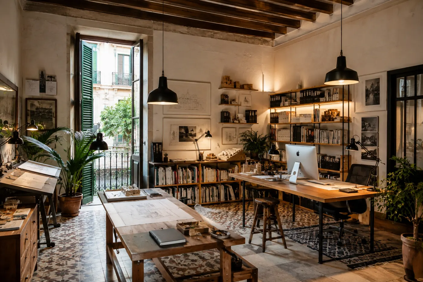 Interior del estudio